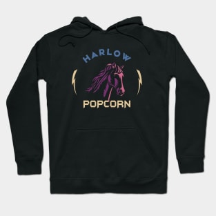 Harlow And Popcorn Funny Popcorn The Pony Hoodie